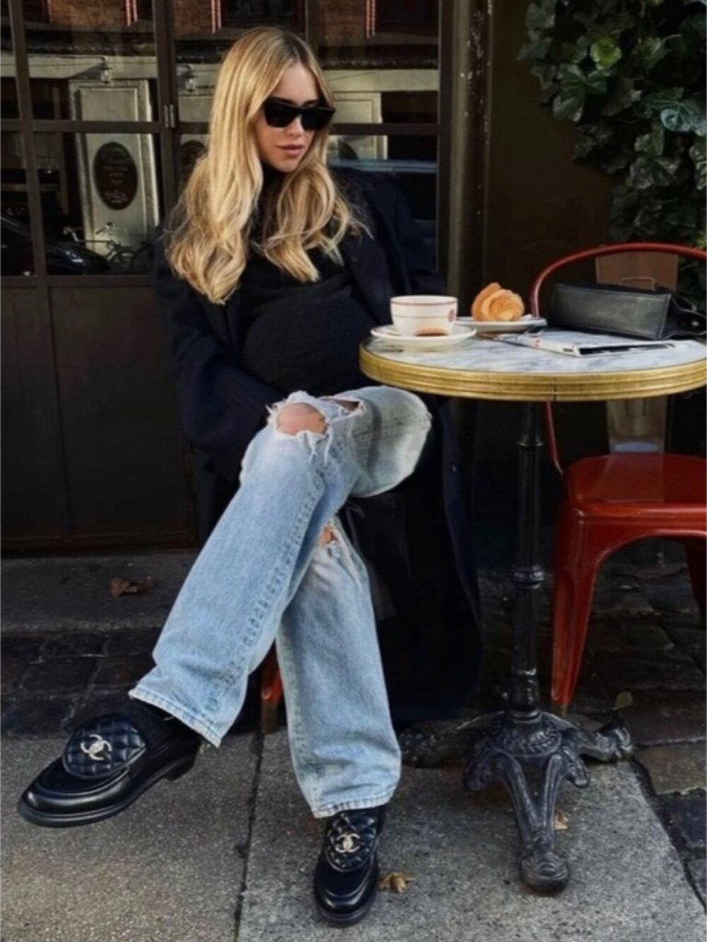 Chanel Quilted CC Turnlock Loafers 38 Black - Picture 10 of 10